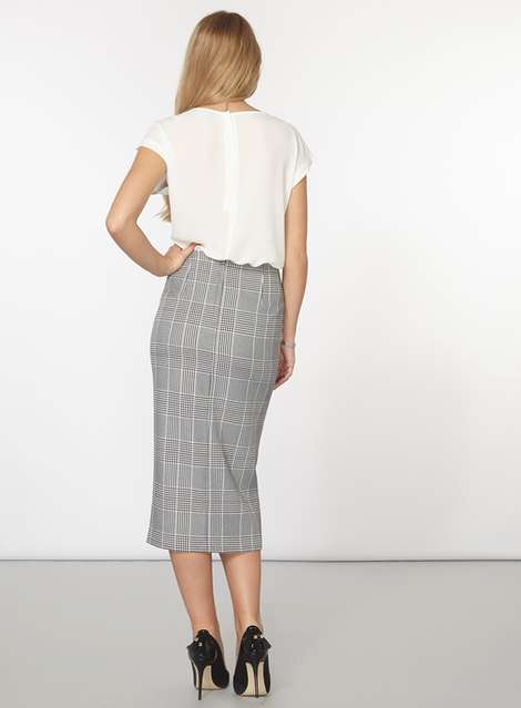 Monochrome Zip Skirt